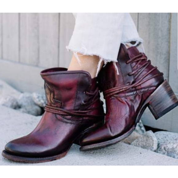 Freebird by Steven Shoes - Freebird Casey Bootie Oxblood Size 7